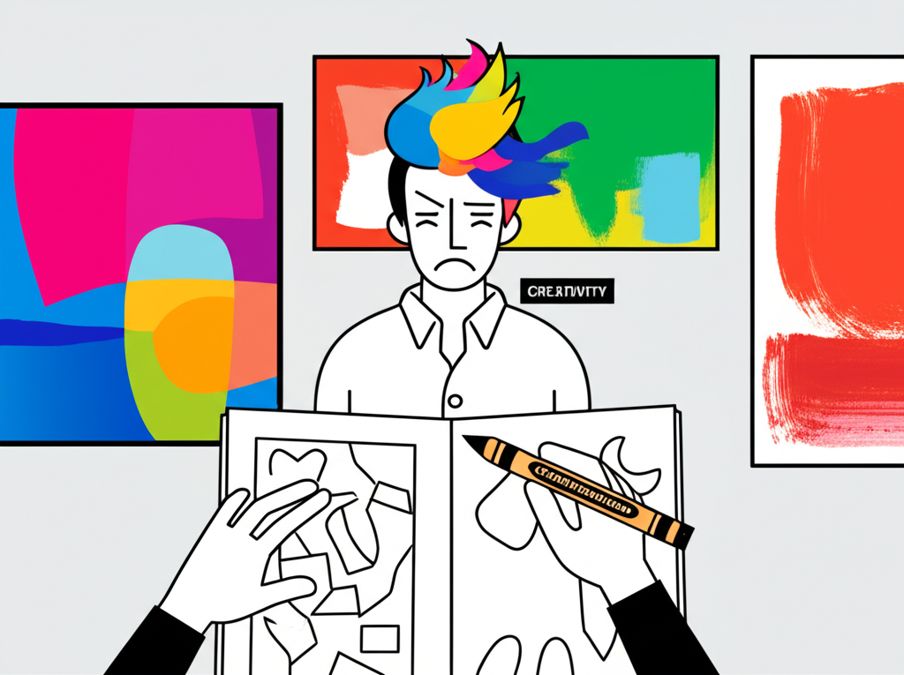 Gemini metaphor - painter forced to color